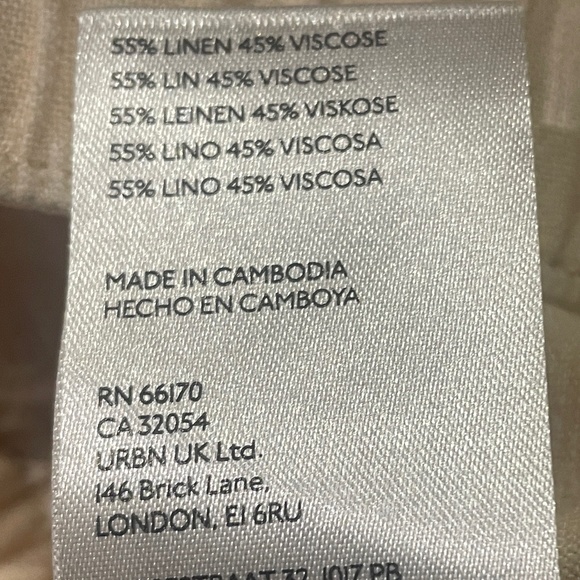 Brand New Pilcro Linen Drawstring Cropped Pants - Picture 14 of 15